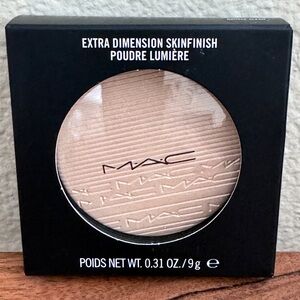 M.A.C extra dimension skin finish highlighter. Color is Double E-Gleam